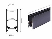 Opbouw magnetische rail (5x) - afbeelding 5 van  5