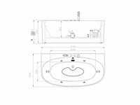 Opbouw massagebad - glans wit - afbeelding 5 van  6