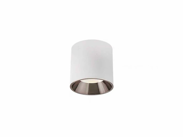 Opbouwarmatuur gu10 – cilindrisch – wit / bruin – binnen – ø74 x 104 mm – ip20 (x15) - afbeelding 1 van  3