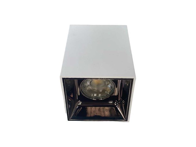 Opbouwarmatuurgu10 – kubus / vierkant – wit / bruin – binnen – 74 x 104 mm – ip20 (x15) - afbeelding 3 van  3