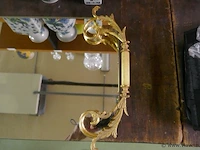 Opdienblad met koper en spiegelglas - afbeelding 2 van  2