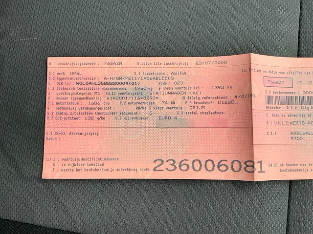 Opel astra uit 2008 - afbeelding 63 van  70