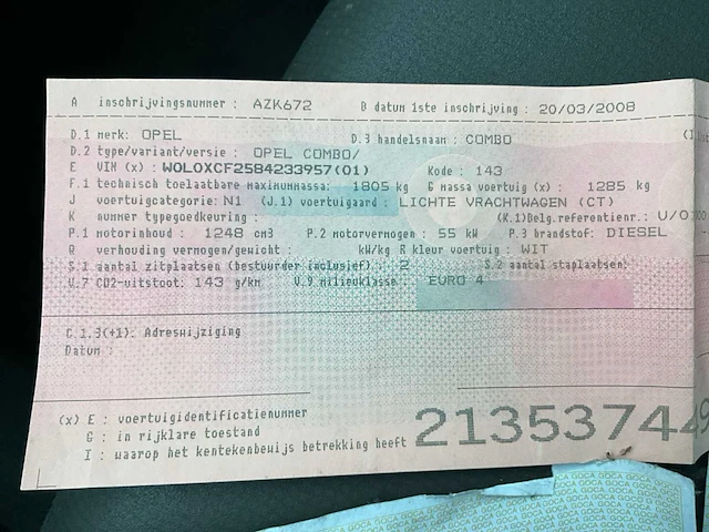 Opel combo personenauto - afbeelding 27 van  27