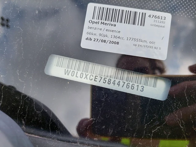Opel meriva, 2008 - afbeelding 34 van  36