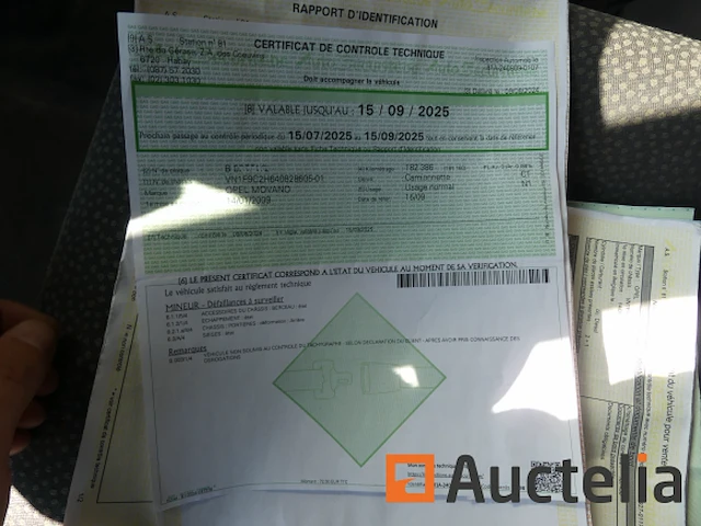 Opel movano bestelwagen (2009-184.104 km-vin:vn1f9c2h640828605) - afbeelding 14 van  25