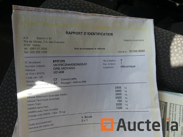 Opel movano bestelwagen (2009-184.104 km-vin:vn1f9c2h640828605) - afbeelding 16 van  25