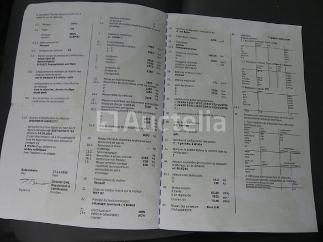 Opel movano drieweg bestelwagen (2015-56.037 km) - afbeelding 15 van  31