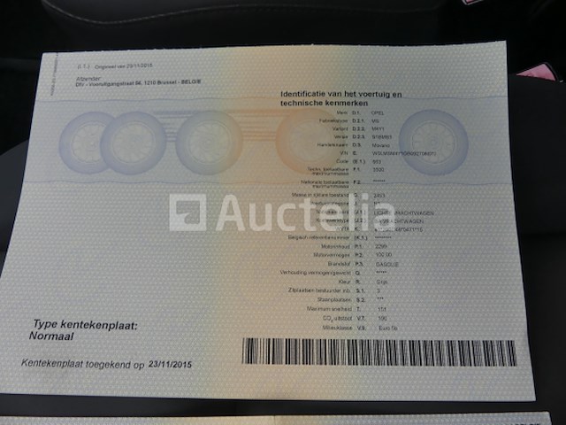 Opel movano drieweg bestelwagen (2015-74.203 km) - afbeelding 15 van  27