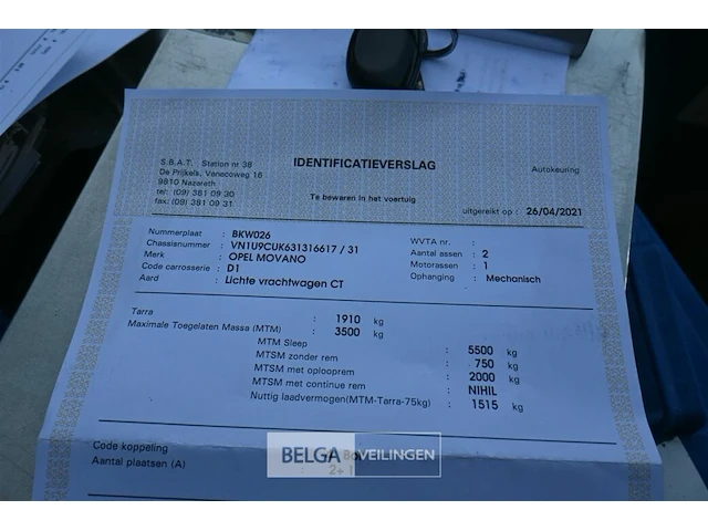 Opel movano lichte vrachtwagen - afbeelding 15 van  16