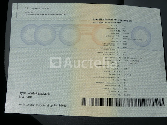 Opel movano pick-up achterwagen (2015-48.477 km) - vin wolmsm4y1gb 092354 - afbeelding 18 van  29