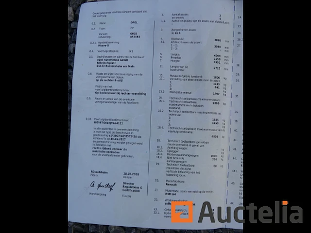 Opel vivaro bestelwagen (2018-122.114 km-vin:wovf7g60xjv634111) - afbeelding 24 van  32