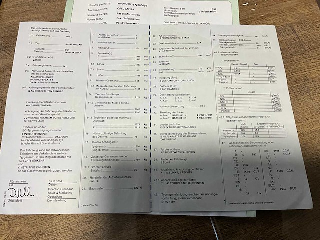 Opel zafira - 2006 - afbeelding 32 van  51