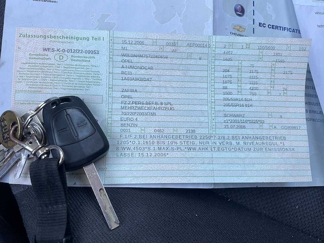 Opel zafira - 2006 - afbeelding 47 van  51
