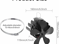 Open haardventilator - afbeelding 2 van  7