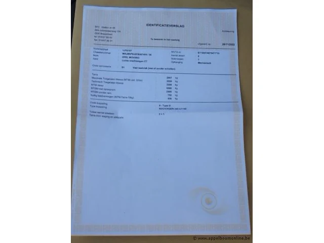 Open lichte vrachtwagen opel movano,diesel,2299cm³,92kw,1e inschr 05/12/14, w0lmsp6u6fb067404, 45901km, co²-uitstoot 248g/km, euro5b, kenteken i+ii, gelijkvormigheidsattest, keuring tot 18/12/24, 2sleutels - afbeelding 9 van  20