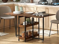 Opklapbare eettafel - industrieel design - afbeelding 1 van  8