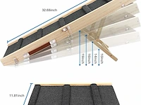 Opklapbare houten hondentrap - afbeelding 2 van  4