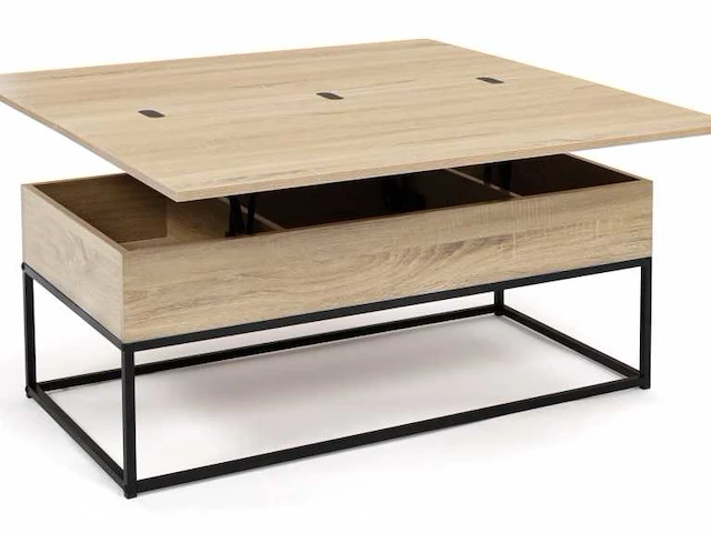 Opklapbare salontafel - uitklapbaar - afbeelding 1 van  3