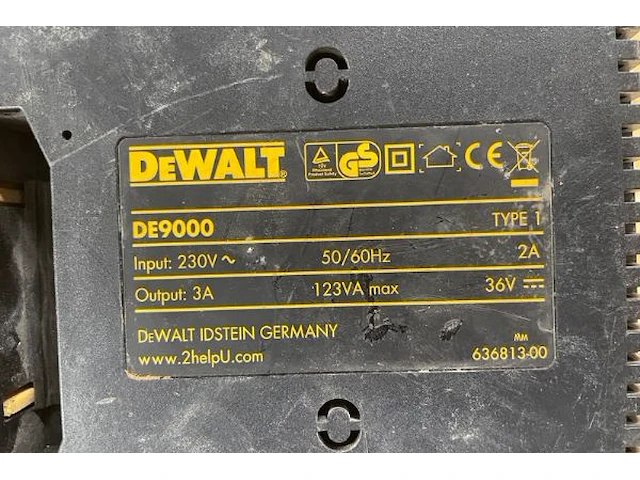 Oplaadstation, 1 batterij dewalt - afbeelding 3 van  3