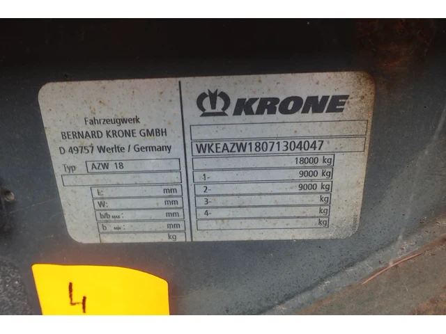 Opleggerchassis krone - afbeelding 11 van  14