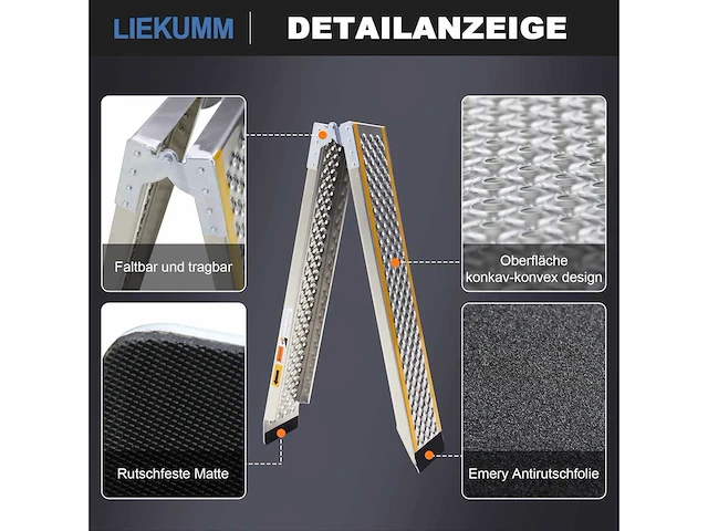 Oprijplaat - 200cm - lichtgewicht aluminium - afbeelding 7 van  8