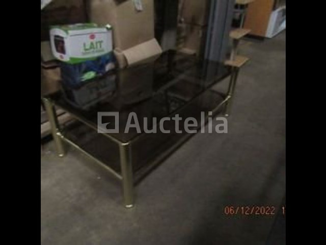 Opruiming / glas / chroom salontafel - afbeelding 1 van  3
