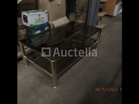 Opruiming / glas / chroom salontafel - afbeelding 1 van  3