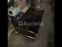 Opruiming / glas / chroom salontafel - afbeelding 3 van  3