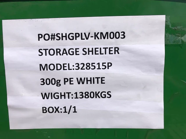 Opslag tent/storage building ev-32-85-15 - afbeelding 7 van  7