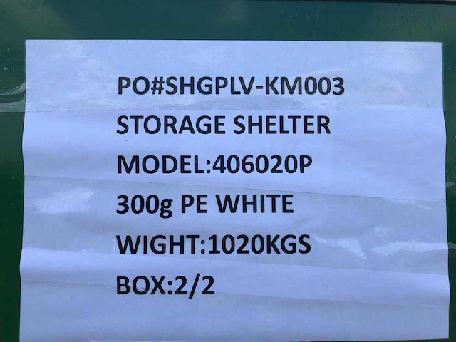 Opslag tent/storage building ev-40-60-20 - afbeelding 5 van  6