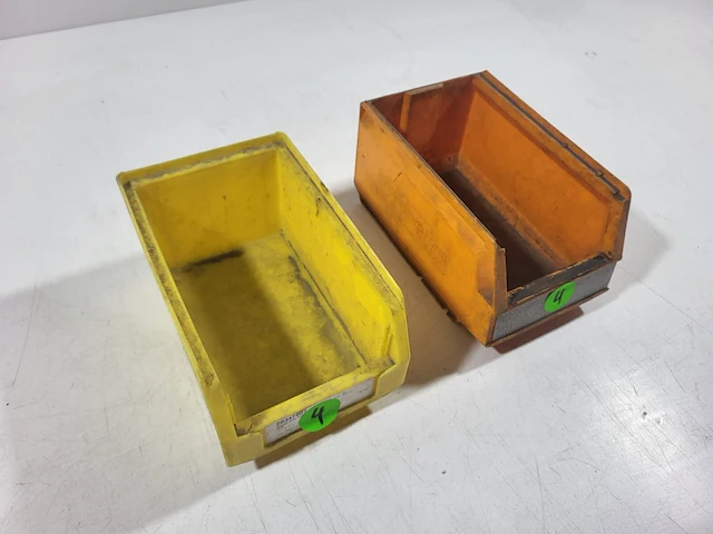 Opslagbakken geel/oranje 24x13x15cm (50st) - afbeelding 1 van  4
