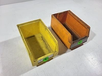 Opslagbakken geel/oranje 24x13x15cm (50st) - afbeelding 1 van  4