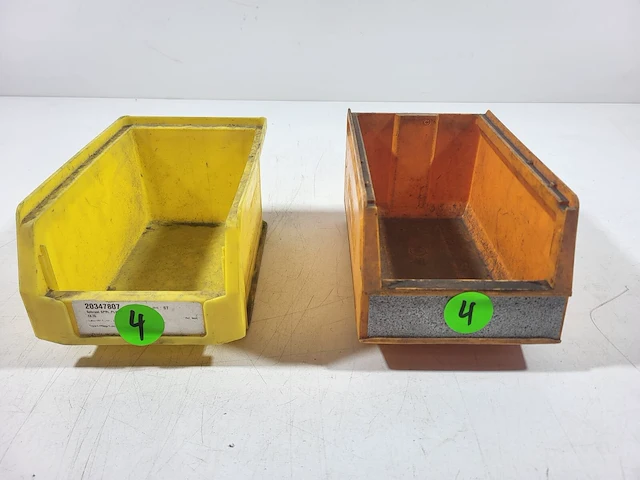 Opslagbakken geel/oranje 24x13x15cm (50st) - afbeelding 2 van  4