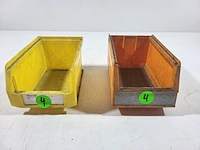 Opslagbakken geel/oranje 24x13x15cm (50st) - afbeelding 2 van  4
