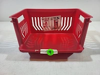 Opslagbakken rood 42x32x22cm (24st) - afbeelding 1 van  2