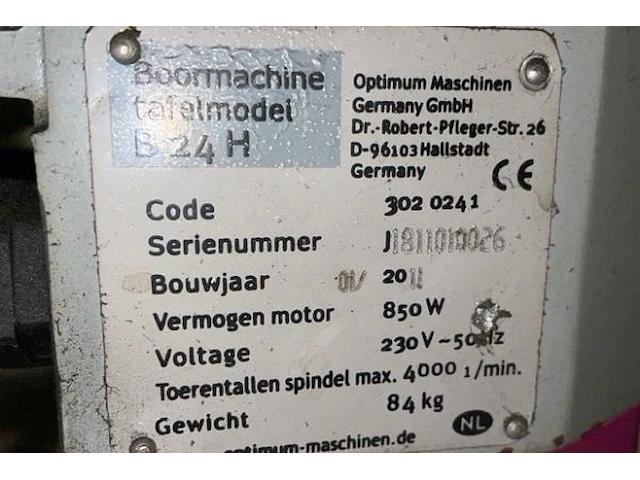 Optimum boormachine - afbeelding 6 van  6
