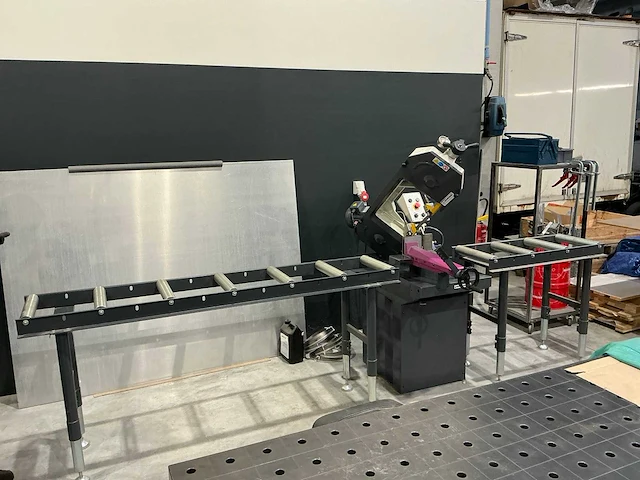 Optimum s275n metalen horizontale bandzaagmachine + rollenbandsysteem optimum - 2021 - afbeelding 8 van  15