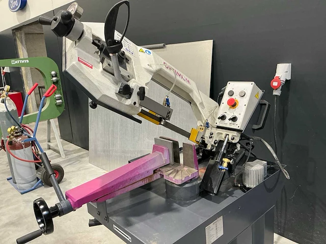 Optimum s275n metalen horizontale bandzaagmachine + rollenbandsysteem optimum - 2021 - afbeelding 11 van  15