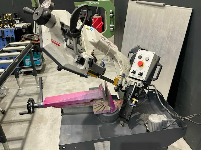 Optimum s275n metalen horizontale bandzaagmachine + rollenbandsysteem optimum - 2021 - afbeelding 14 van  15