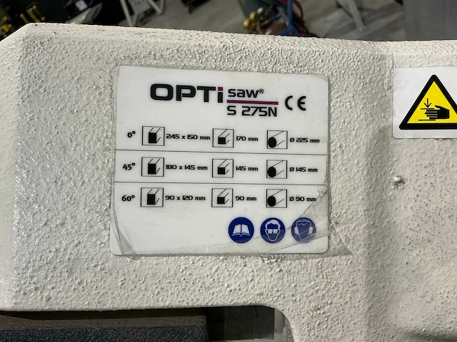 Optimum s275n metalen horizontale bandzaagmachine + rollenbandsysteem optimum - 2021 - afbeelding 15 van  15