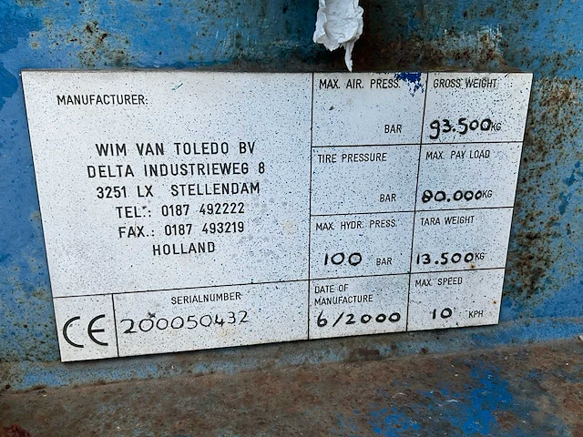 Optrek containerchassis voor onderdelen - afbeelding 6 van  14