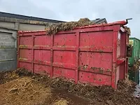 Optrekcontainer rood met afdekzeil - afbeelding 1 van  3