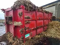Optrekcontainer rood met afdekzeil - afbeelding 3 van  3