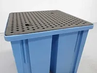 Opvangbak voor 1 x ibc met rooster, 4 hefzijden, als nieuw ( toonzaalmodel) - afbeelding 2 van  3