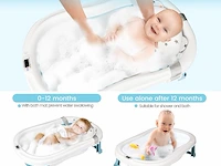 Opvouwbaar babybad met water-thermometer - afbeelding 4 van  4