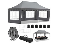 Opvouwbaar prieel - 3x6m - grijs - afbeelding 2 van  6