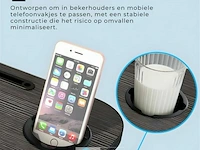 Opvouwbaar schootbureau/bedtafel met beker- en tablethouder- ideaal in bed - afbeelding 3 van  4