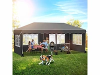 Opvouwbaar tuinpaviljoen 3x6m - grijs - afbeelding 4 van  10