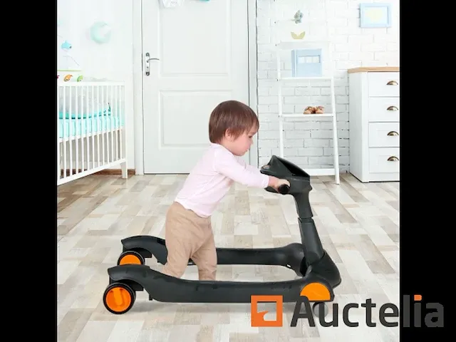 Opvouwbare baby trotteur 2 in 1 hoogte en snelheid instelbaar - afbeelding 4 van  9