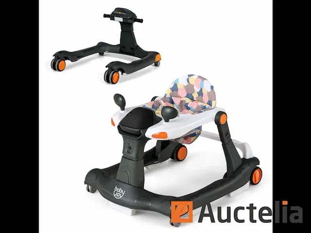 Opvouwbare baby trotteur 2 in 1 hoogte en snelheid instelbaar - afbeelding 7 van  9